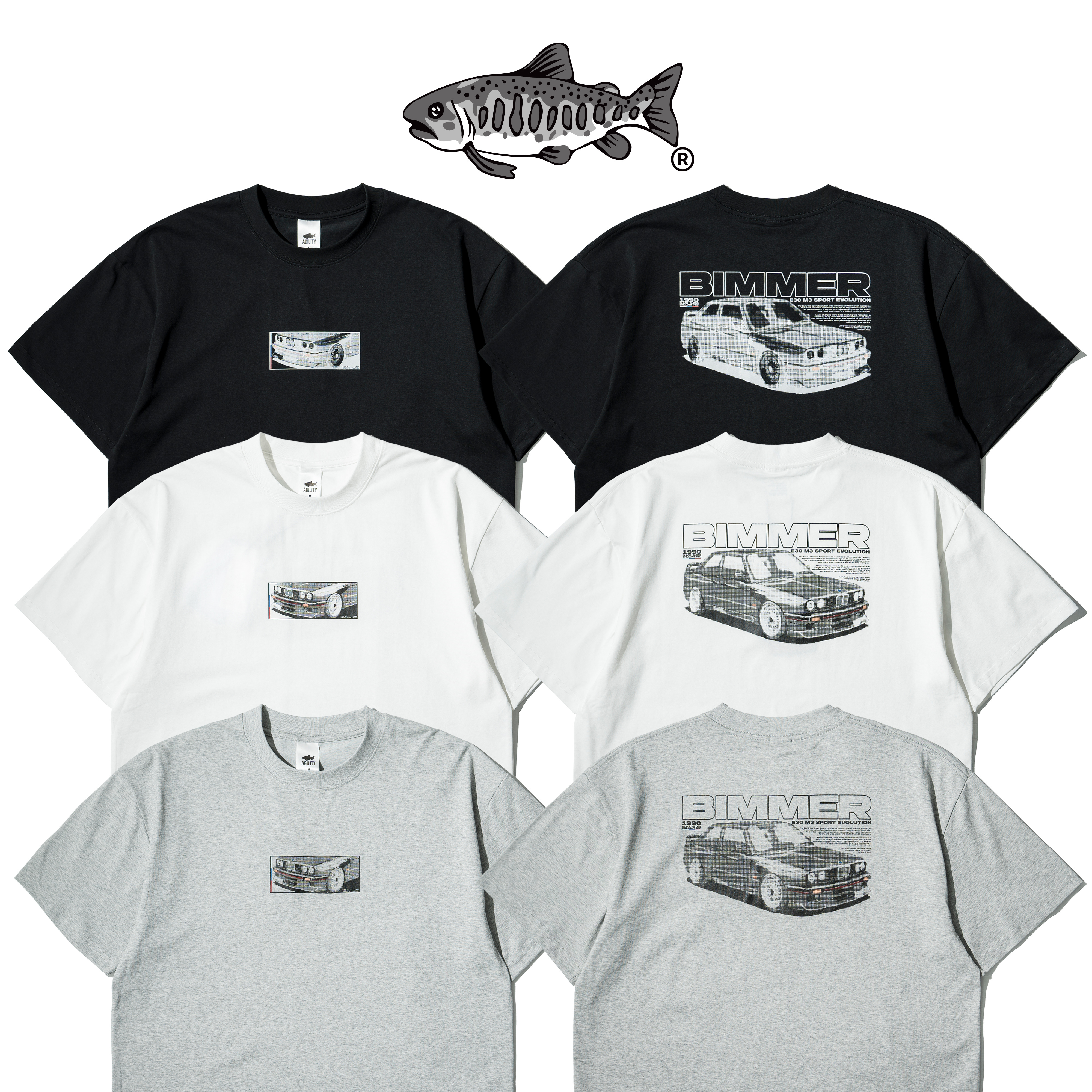 AGILITY Sorona® Boxy Tee / BIMMER 抗菌涼感 寬短 短袖Tee [SR0-BT-BM]