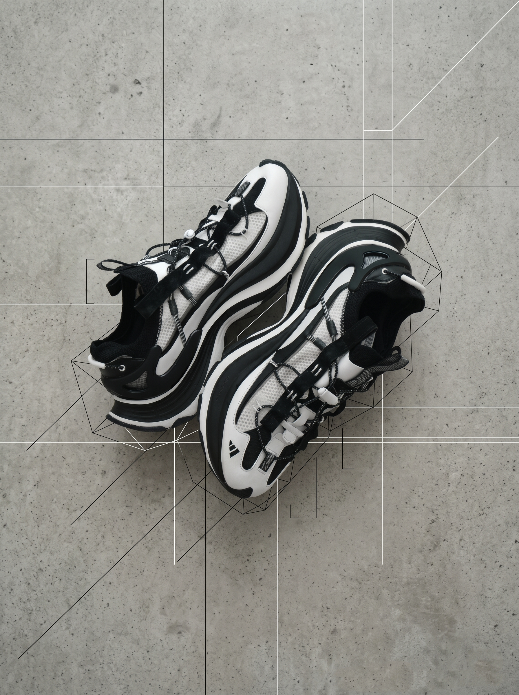 iSNEAKERS｜Adidas FOS XLG Speed Hike "White Black" 黑白 抽繩 KK1916