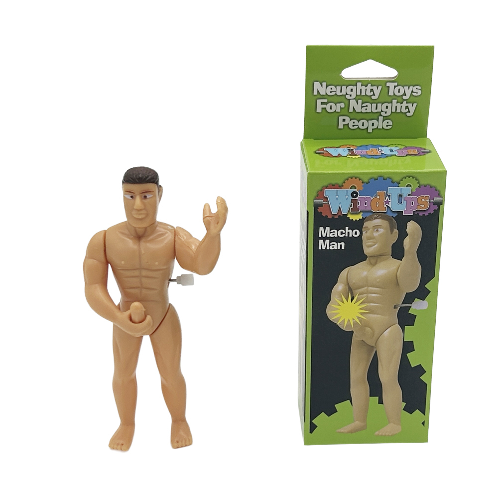 Liebe Seele Macho Man 肌肉猛男打飛機惡搞發條玩具