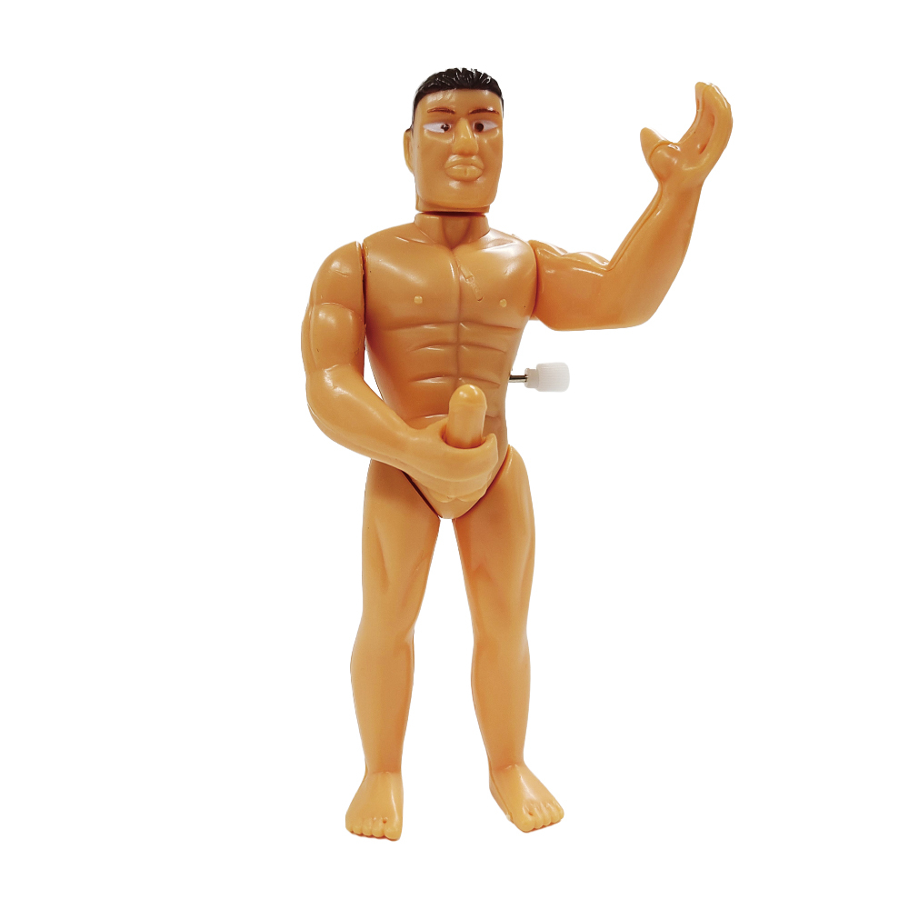 Liebe Seele Macho Man 肌肉猛男打飛機惡搞發條玩具