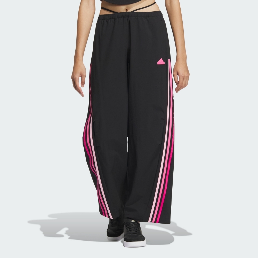 ADIDAS 長褲 黑粉 吸濕排汗 運動寬褲 女 JJ1569