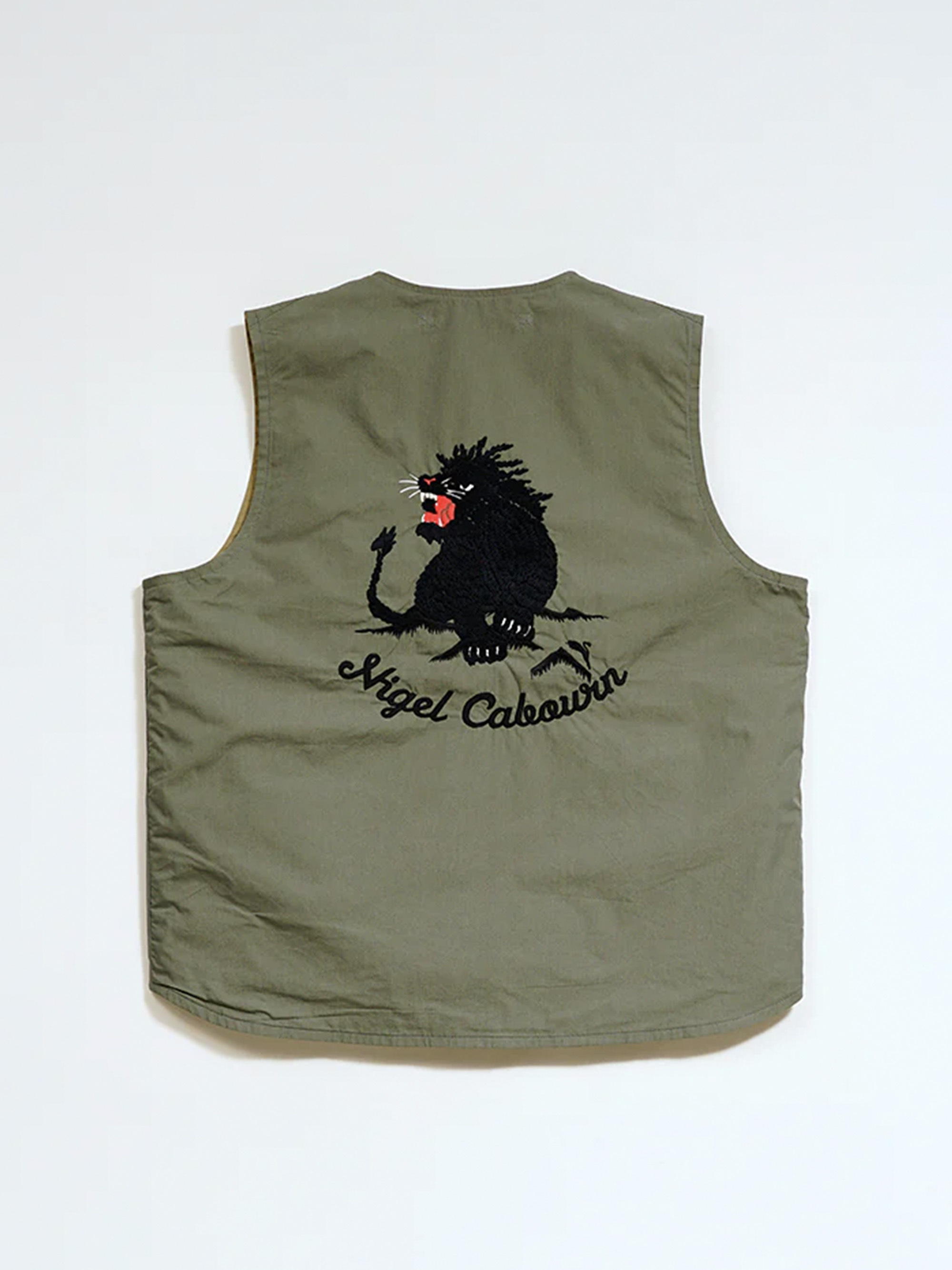 NIGEL CABOURN SOUVENIR VEST REV C/N WEATHER 背心