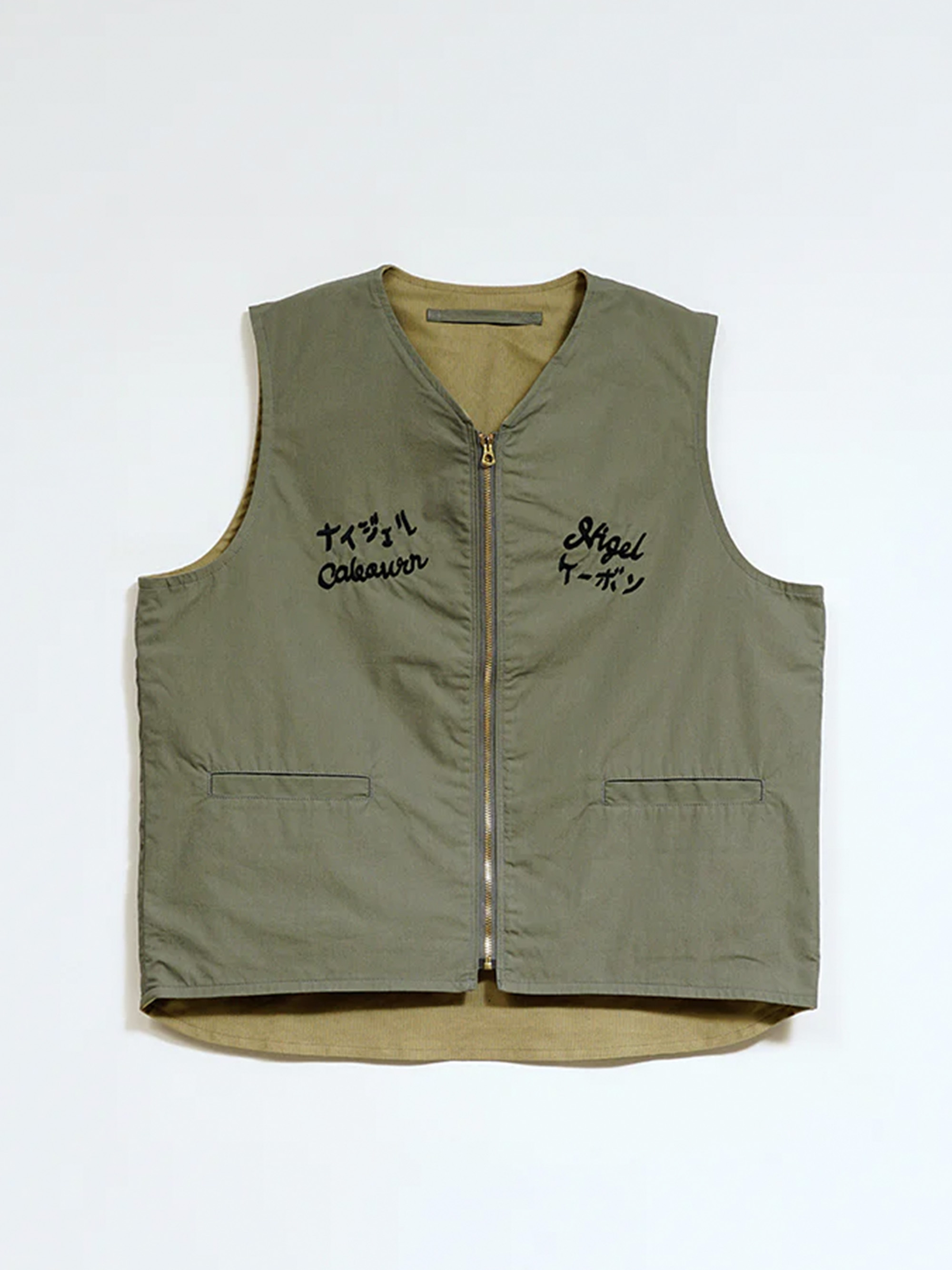 NIGEL CABOURN SOUVENIR VEST REV C/N WEATHER 背心