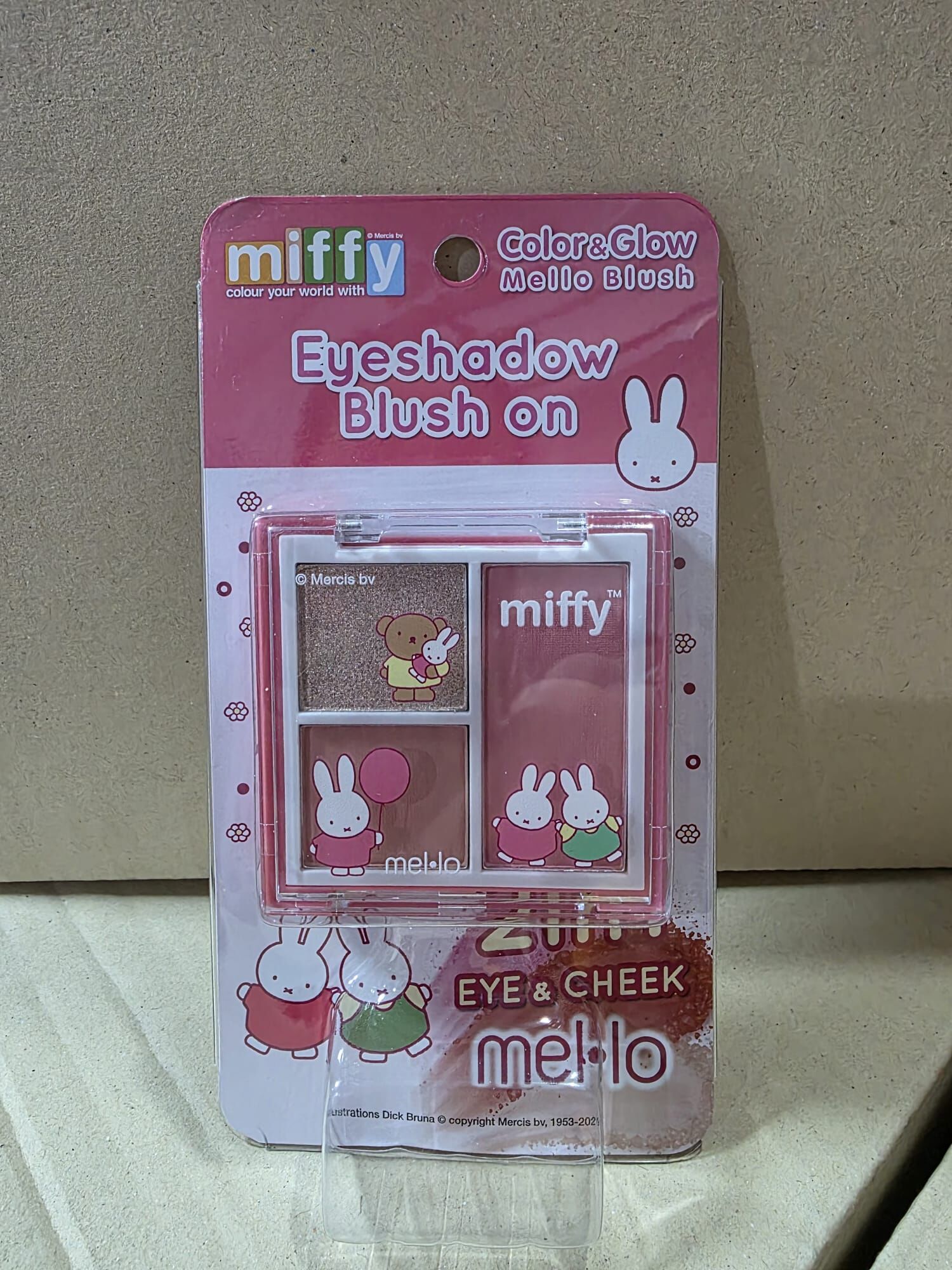 【直播】LX062316 Mello x Miffy Color & Glow 2合1三色眼影胭脂盤