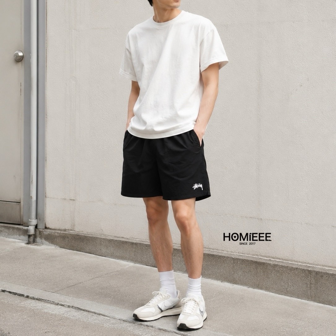 Stussy Water Short 短褲 休閒短褲 海灘褲 黑色 [113155N]