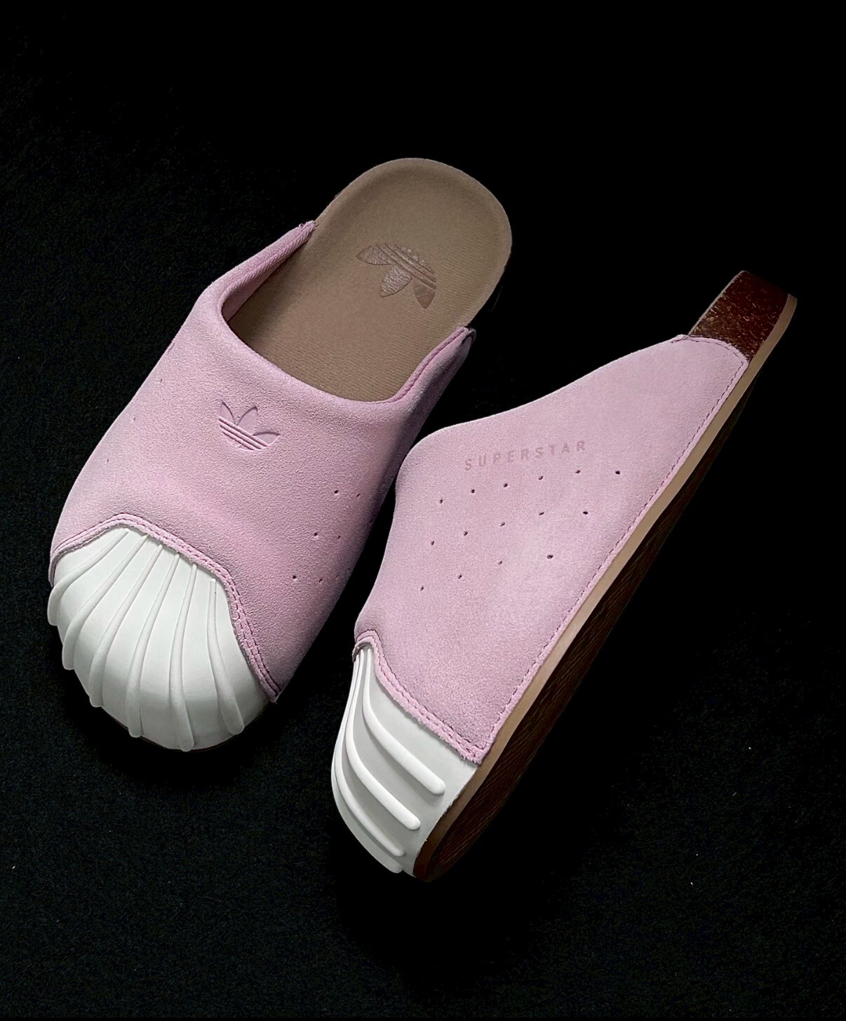 【Luxury】 ADIDAS ORIGINALS ADIMULE SUPERSTAR 貝殼頭 懶人 麂皮 勃肯 拖鞋 兩色 男女同款 LC0422 LC0423