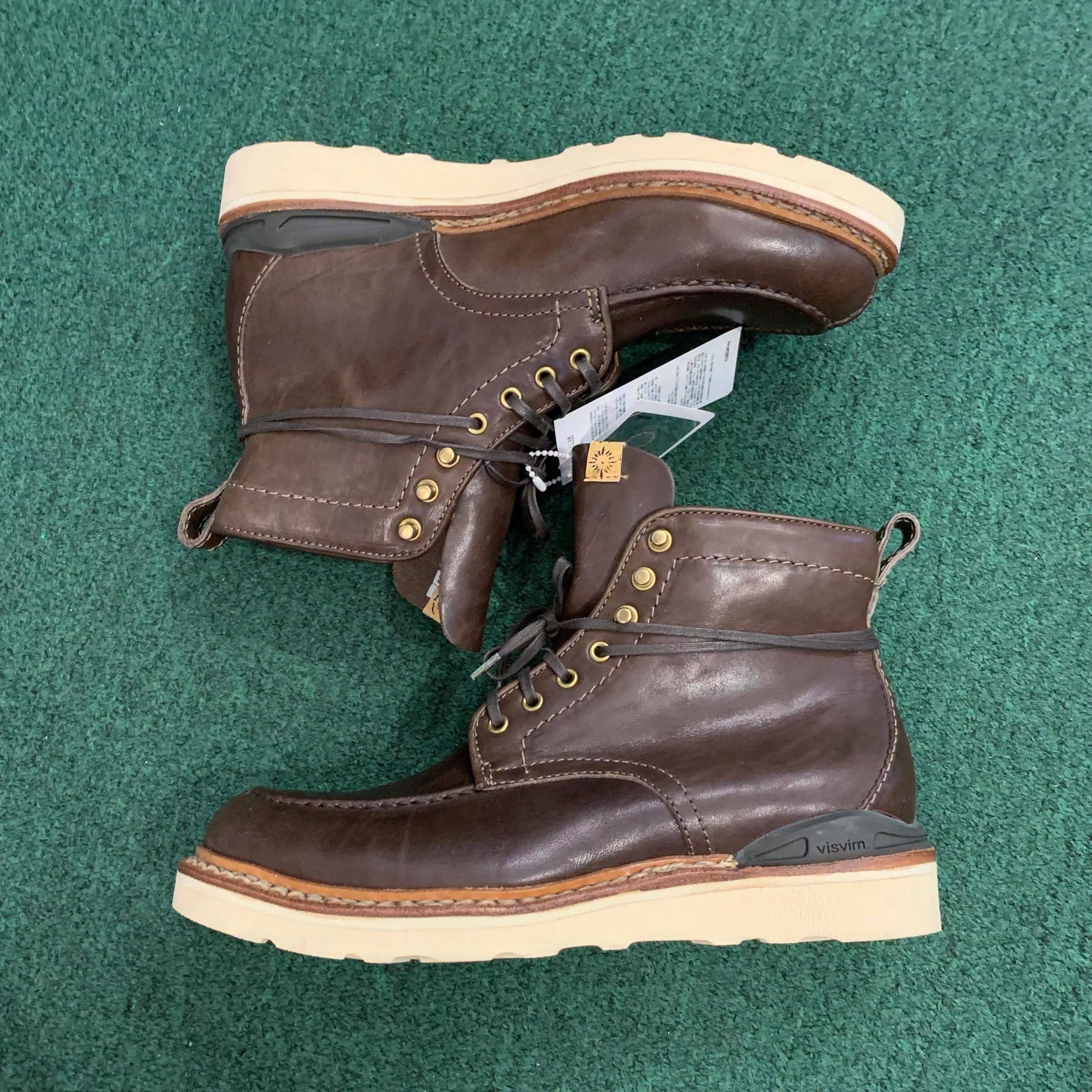 LAST PCS: VISVIM ARMIGER-FOLK - DK.BROWN SIZE 9.5