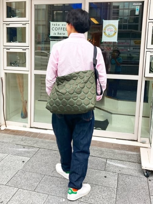 Bag'n'Noun｜DOTS SHOULDER單肩包 雙拉鍊 - 綠 (70020954OLIVE)