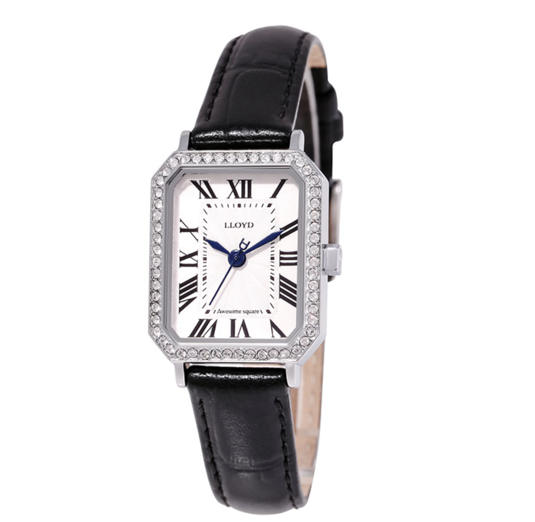 【LLOYD】Square Cubic Leather Watch (K13-K15)