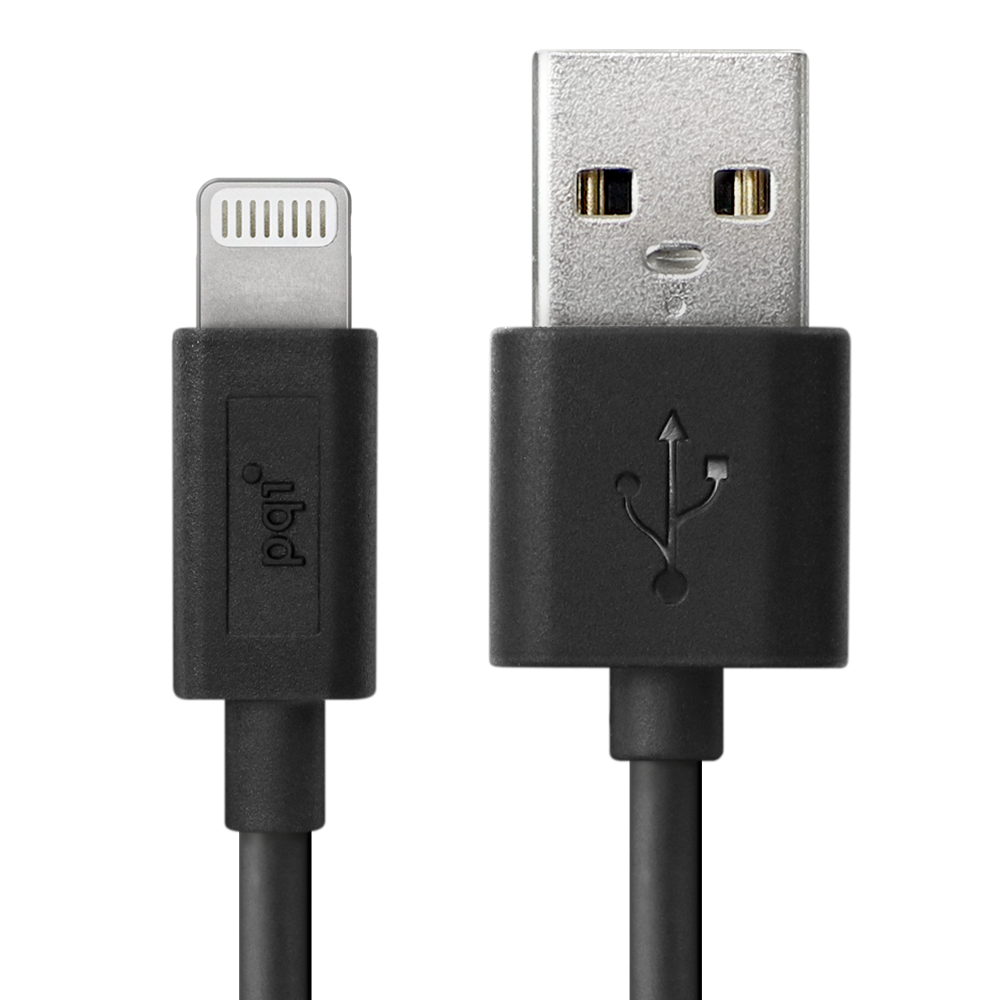 〔iCable Lightning 100〕USB-A to Lightning 100cm 充電線 黑色