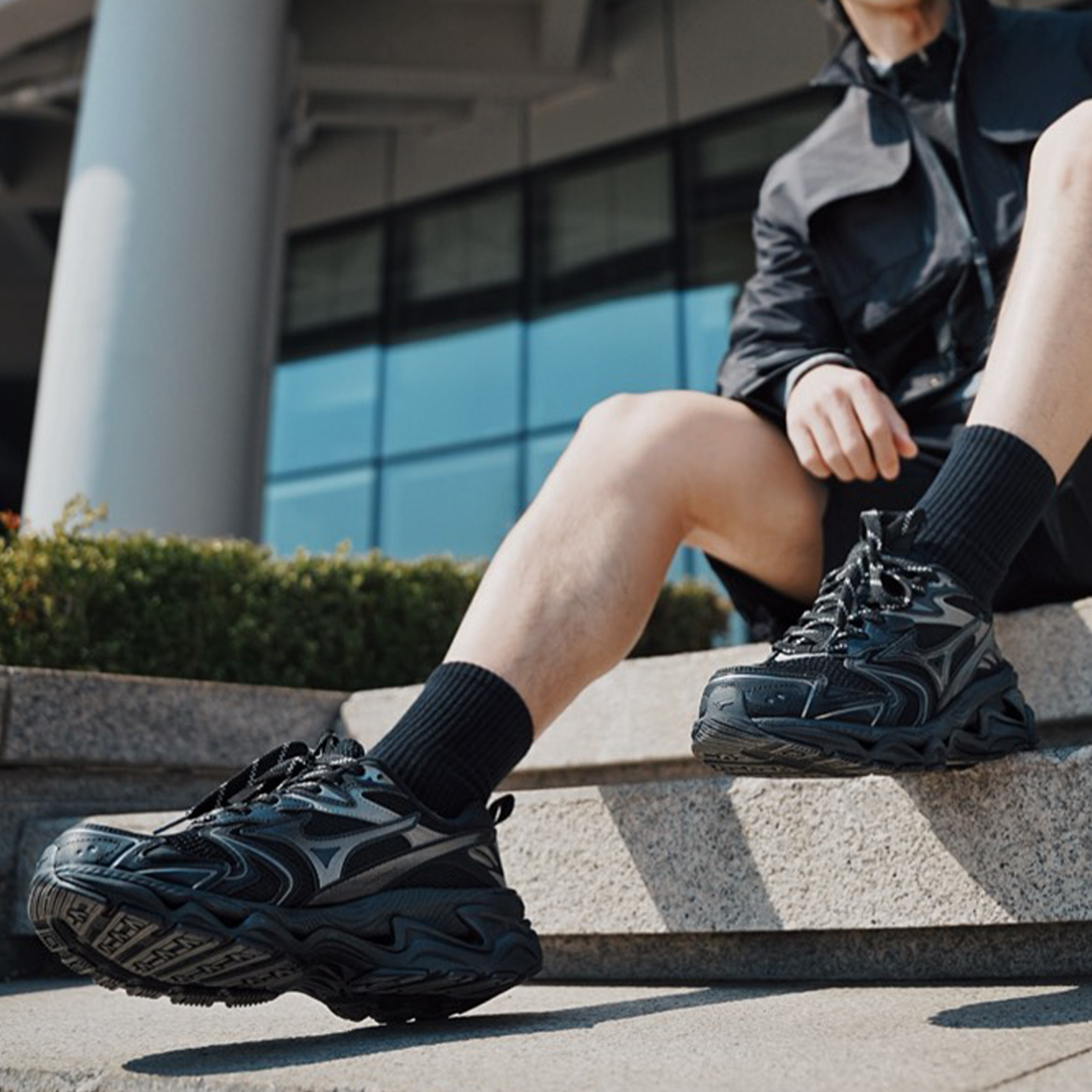 Mizuno 美津濃 XLG 2K 黑銀 黑魂 Y2K 城市機能 復古休閒鞋 D1GH260901