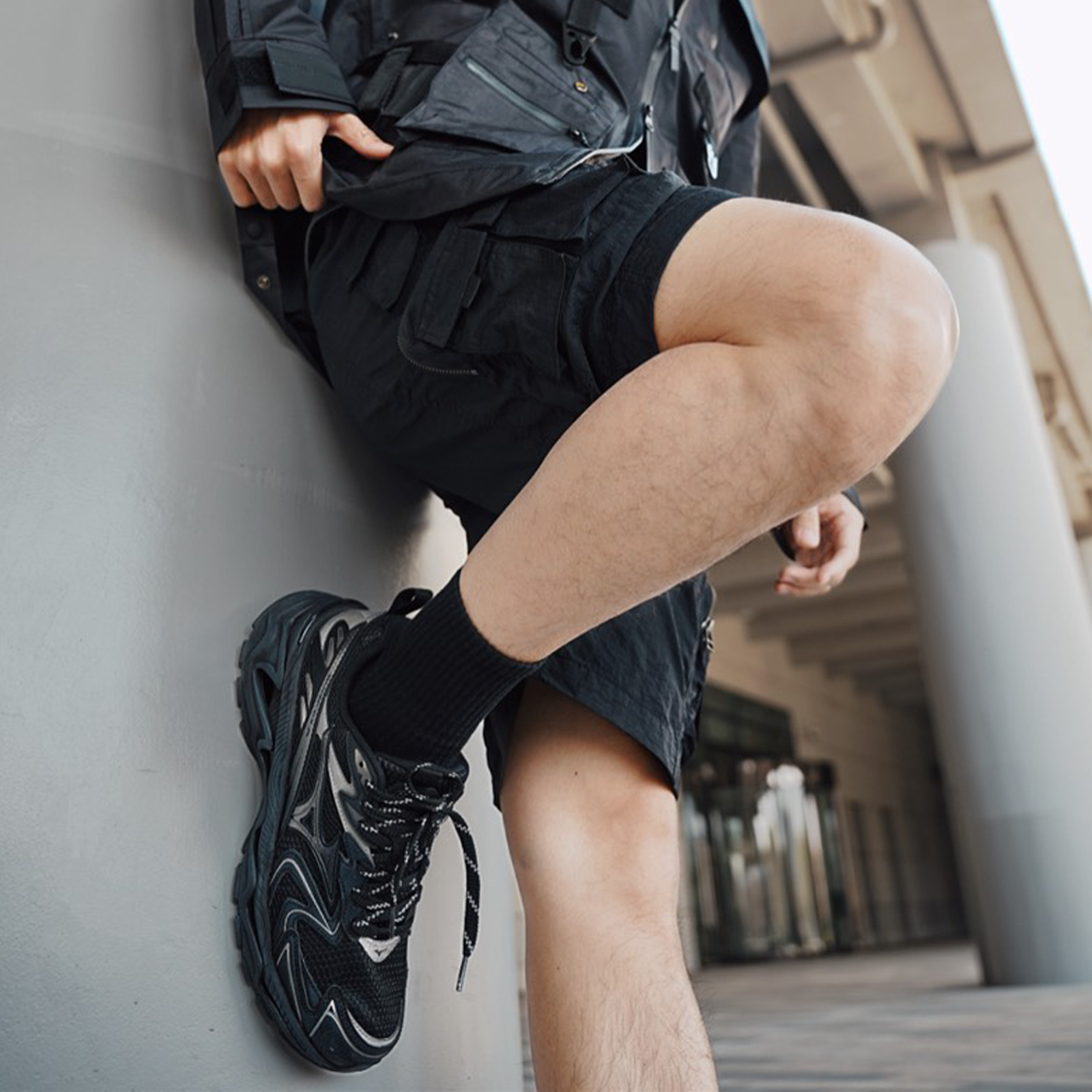 Mizuno 美津濃 XLG 2K 黑銀 黑魂 Y2K 城市機能 復古休閒鞋 D1GH260901