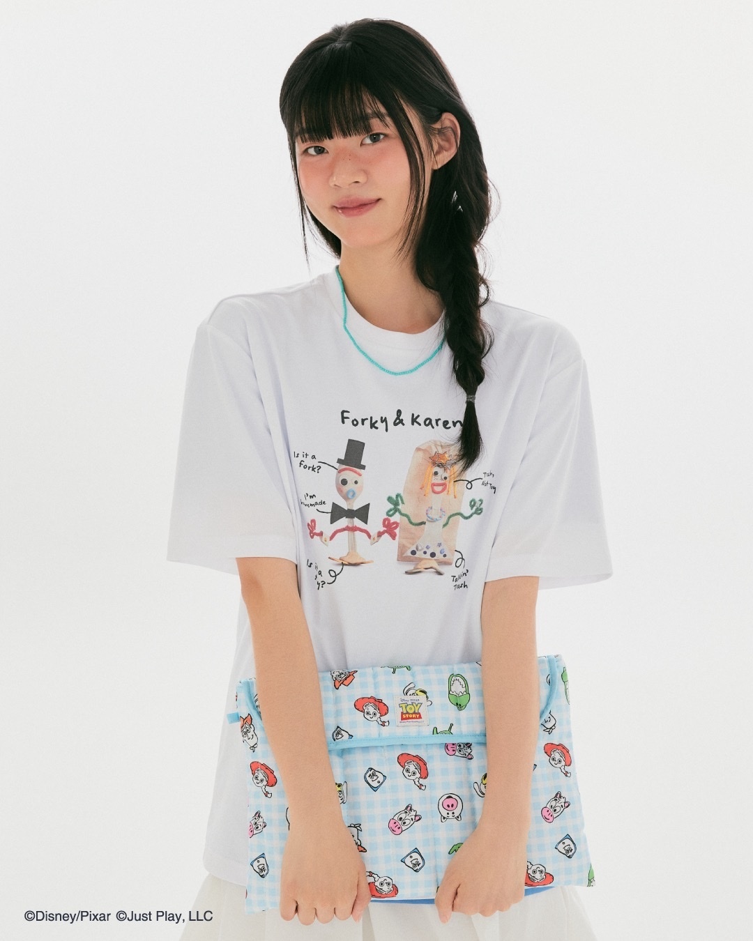 韓國SPAO x 玩具總動員 電腦包 平板包 藍色格紋 TOY STORY DISNEY 迪士尼