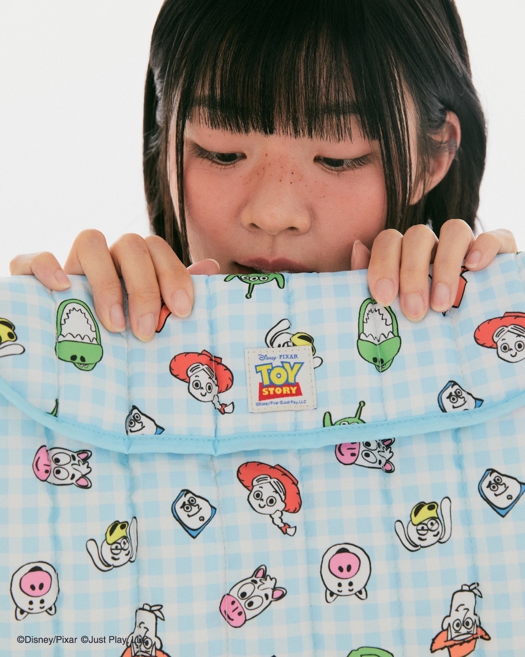 韓國SPAO x 玩具總動員 電腦包 平板包 藍色格紋 TOY STORY DISNEY 迪士尼