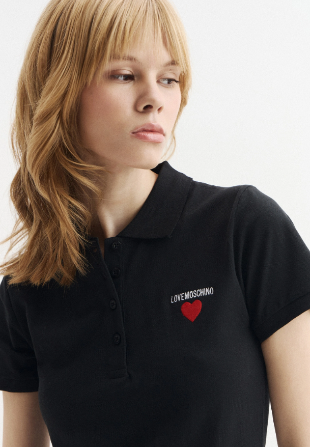 LYS01969 Love Moschino 紅色心心款Polo短袖