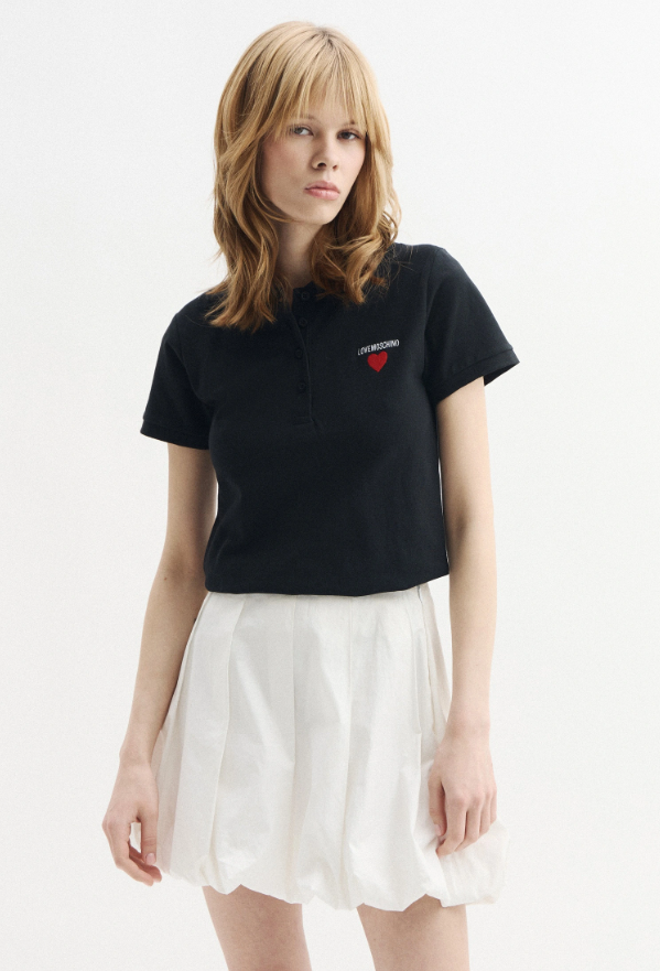 LYS01969 Love Moschino 紅色心心款Polo短袖