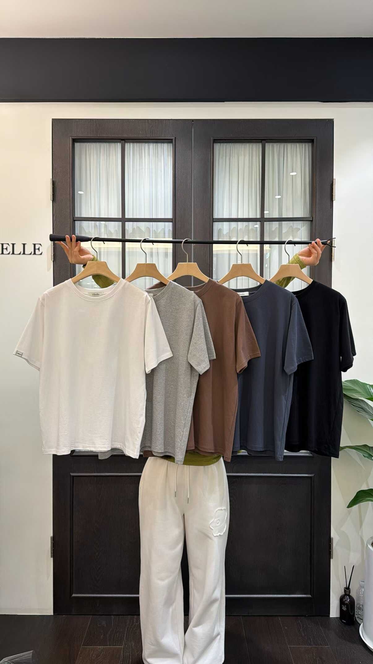 VB6338 袖口Logo軟綿簡約Tee
