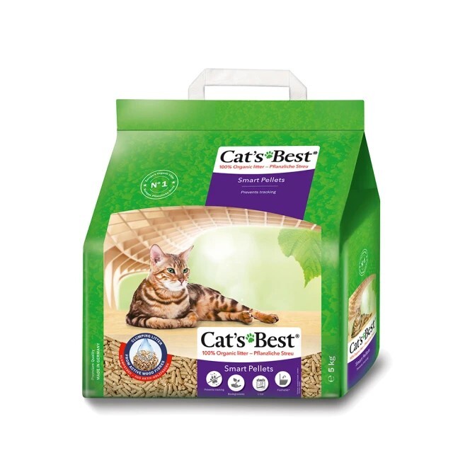 Cat's Best 粗條不黏毛粘結木貓砂 10L (5KG)