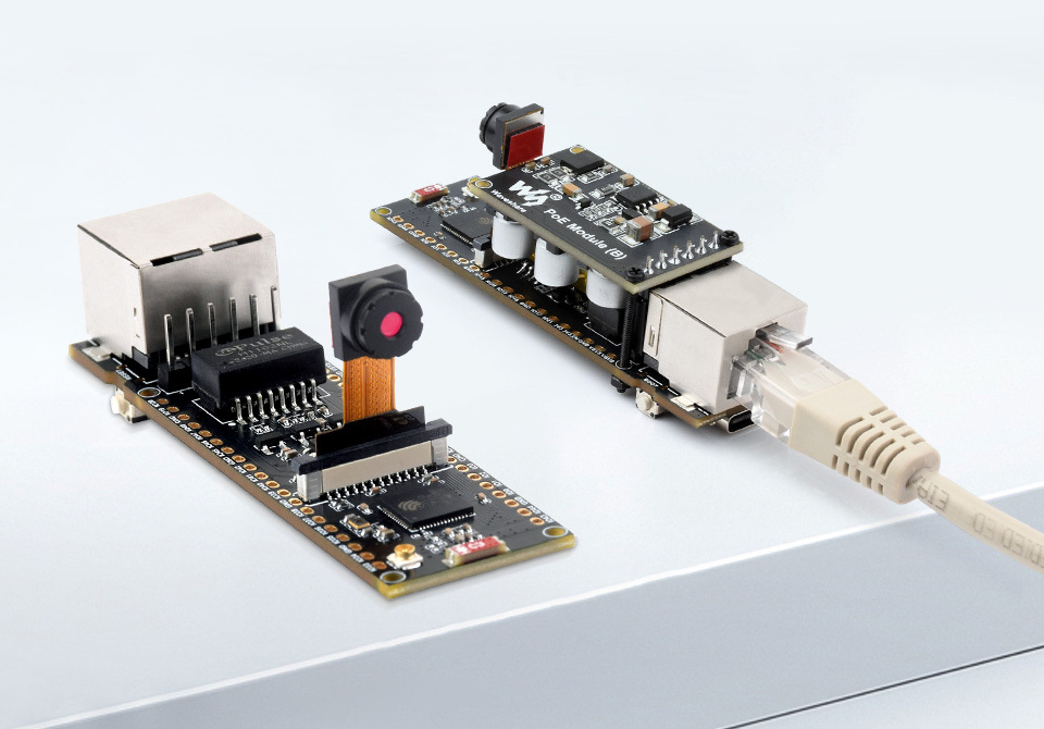 ESP32-S3 乙太網路開發板,支援 OV5640 攝影機模組
