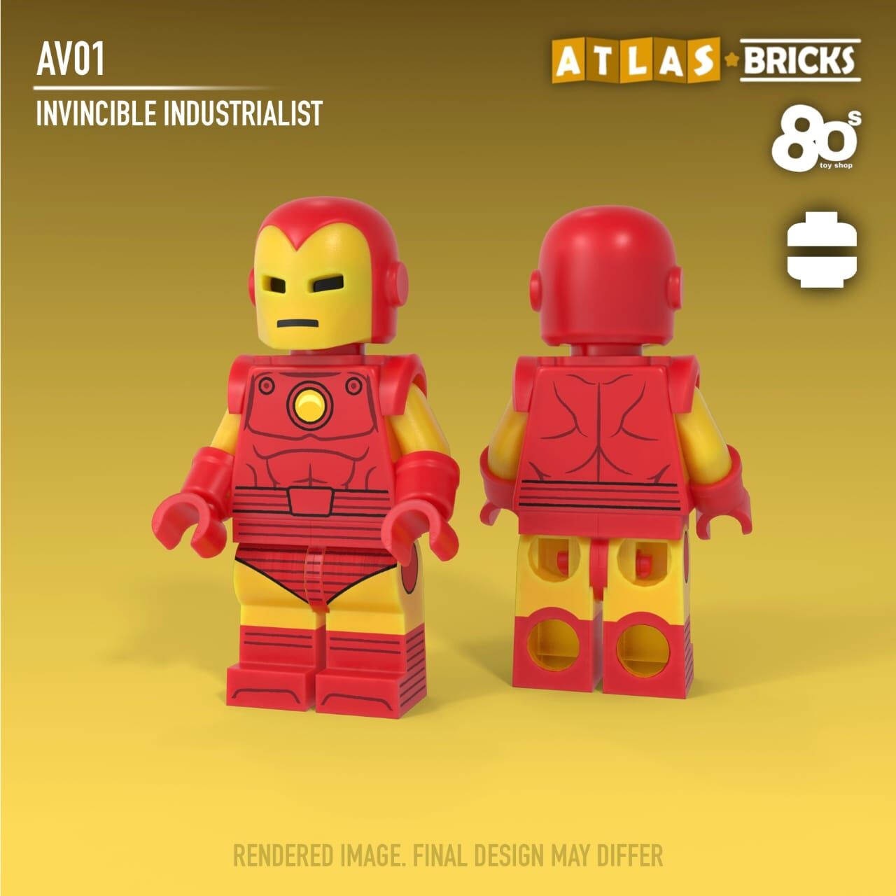 【預訂】【80s Toyshop x Atlas Bricks】經典鐵人