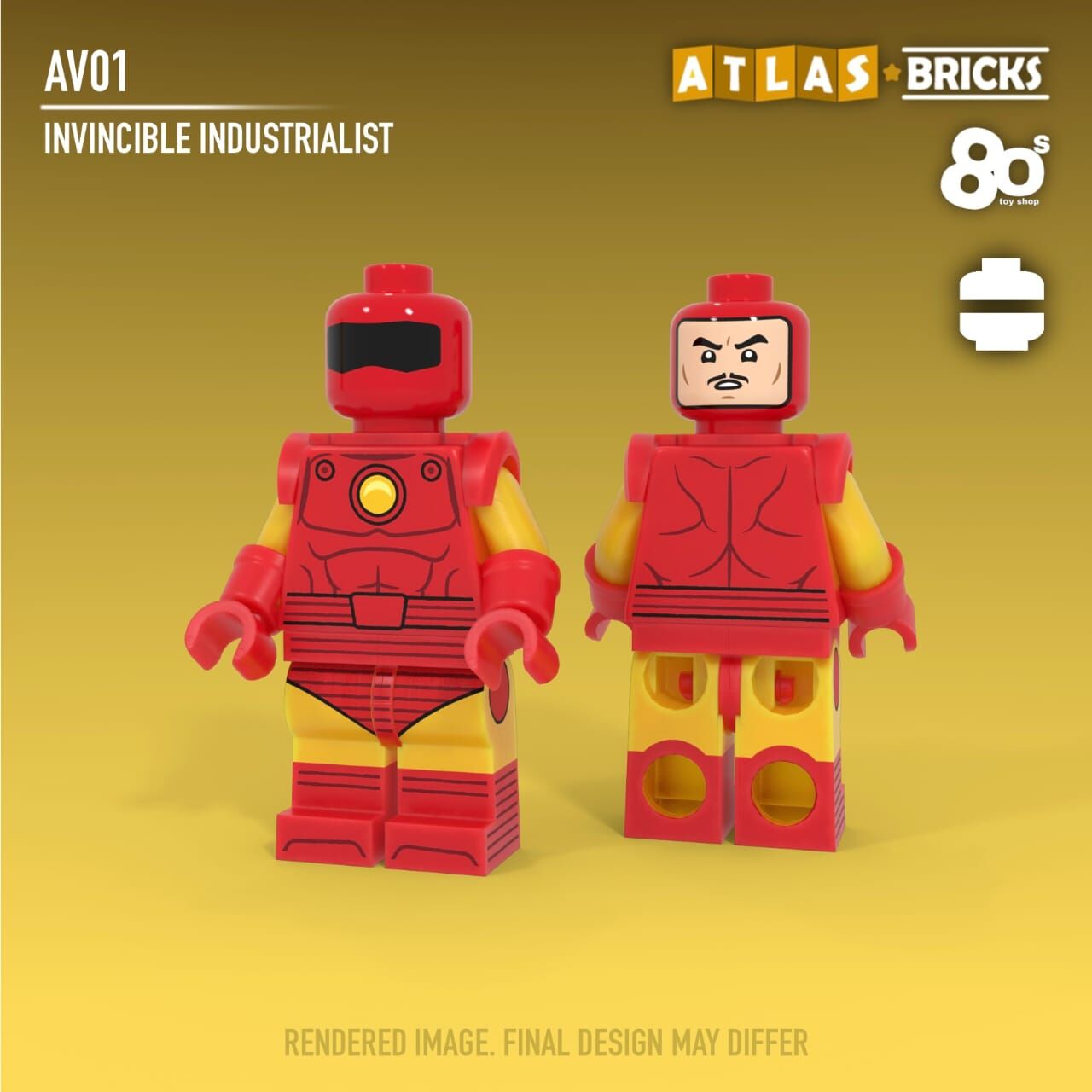 【預訂】【80s Toyshop x Atlas Bricks】經典鐵人