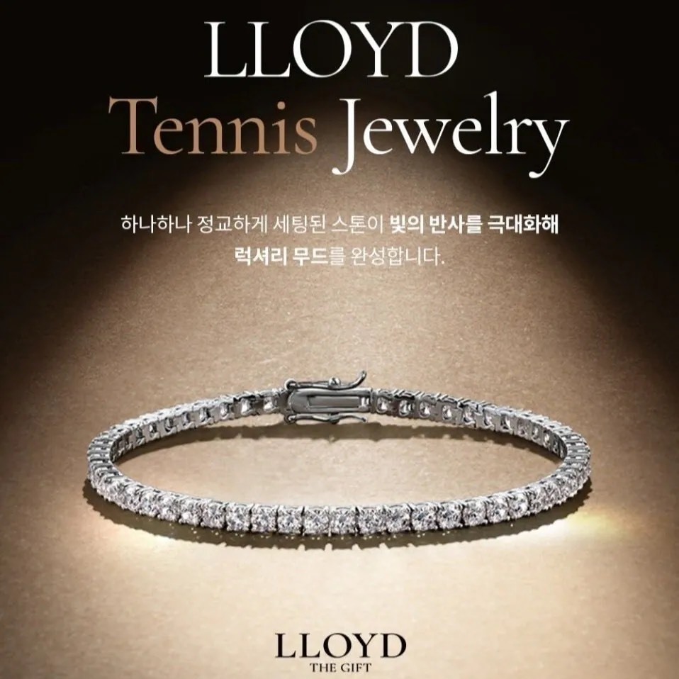 韓國 LLOYD 經典鋯石網球手鍊 3mm