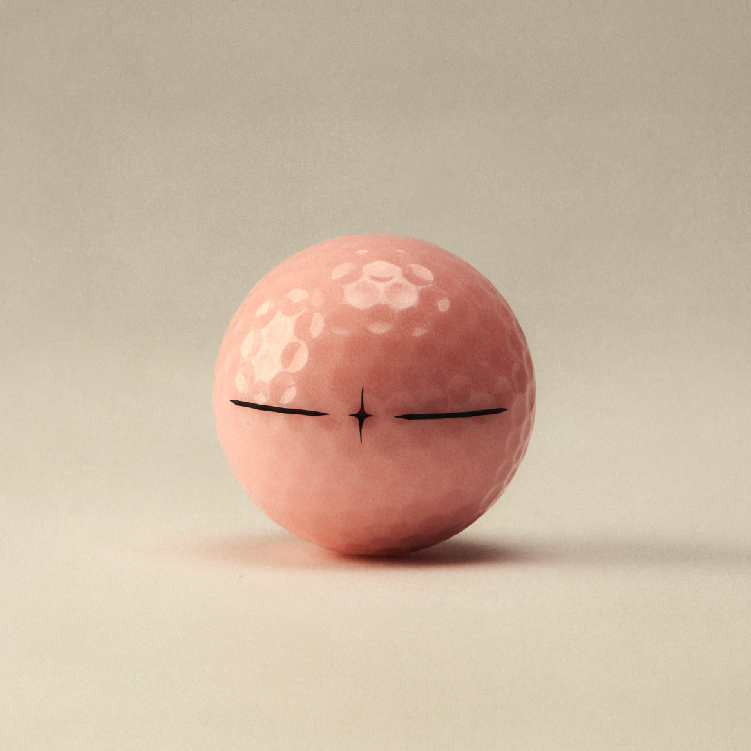 LOVER GRADIENT MULTI COLOR GOLF BALL (紅紫)