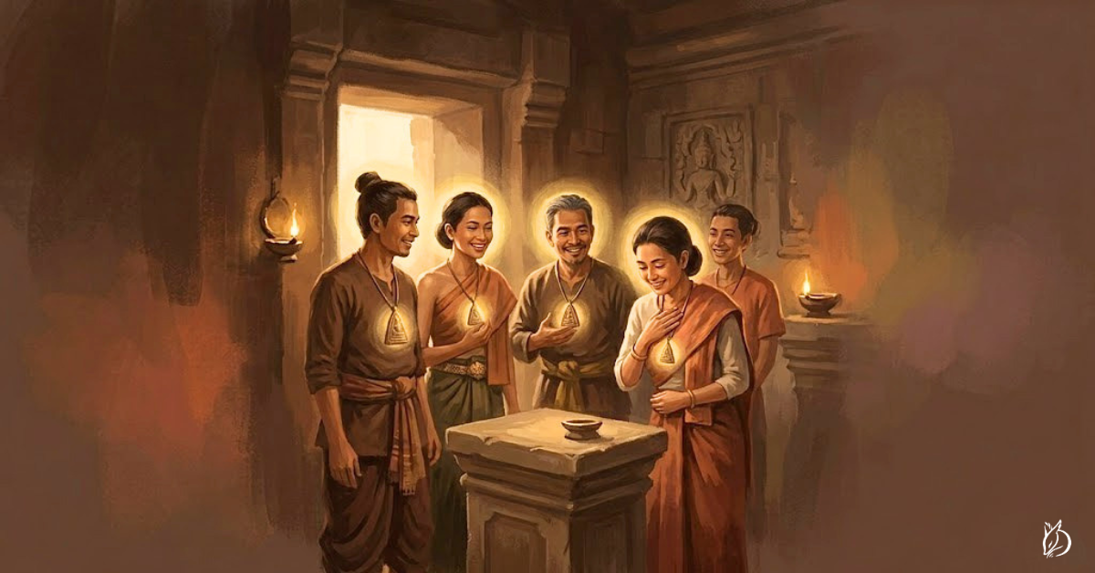 在泰國，女性信眾在生理期間照常進寺廟、照常佩戴佛牌，這在泰國日常信仰裡沒有爭議。
