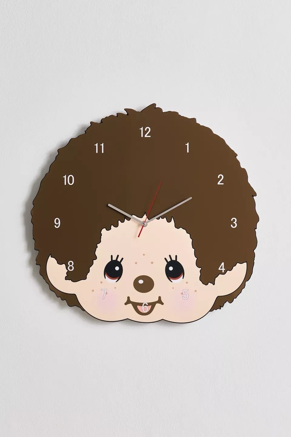 【預購】國外限定 Monchhichi 蒙奇奇 Head Shape Wall Clock 大頭 時鐘