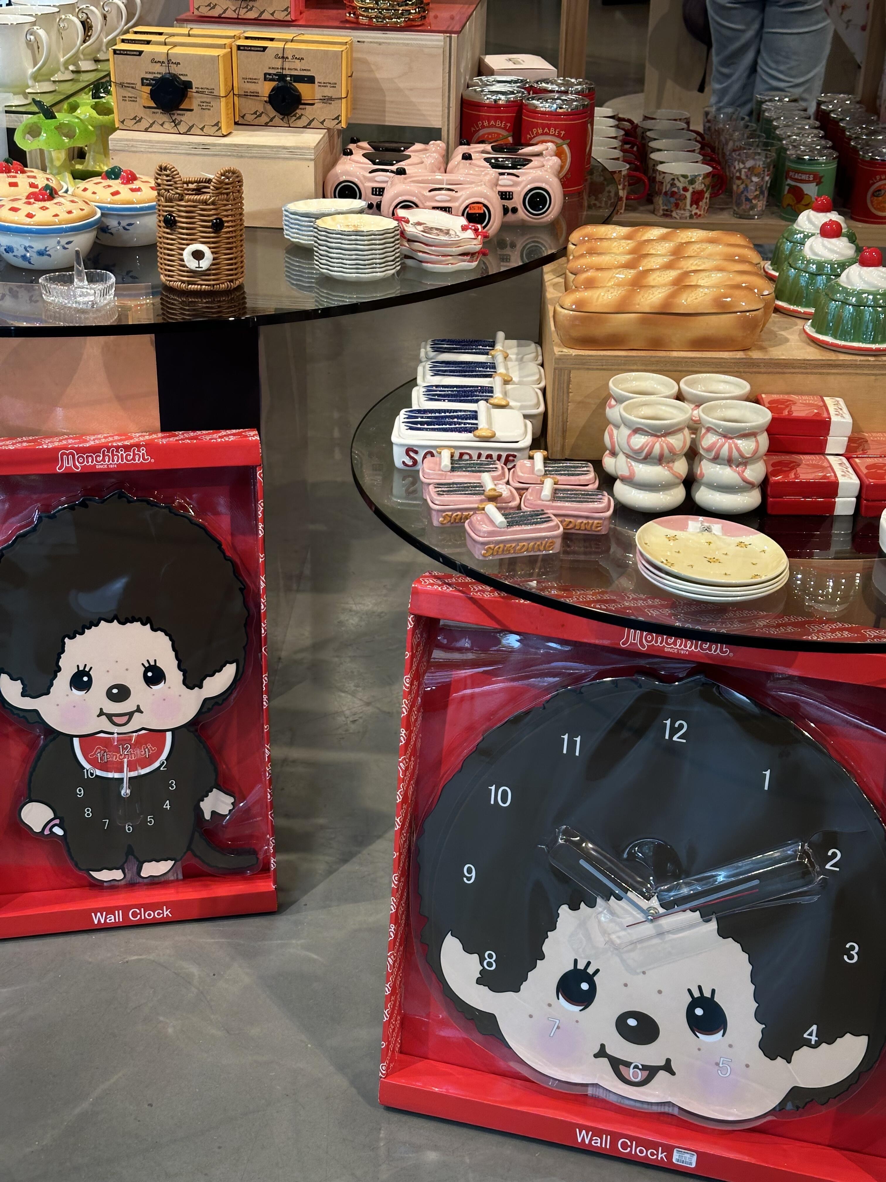 【預購】國外限定 Monchhichi 蒙奇奇 Head Shape Wall Clock 大頭 時鐘