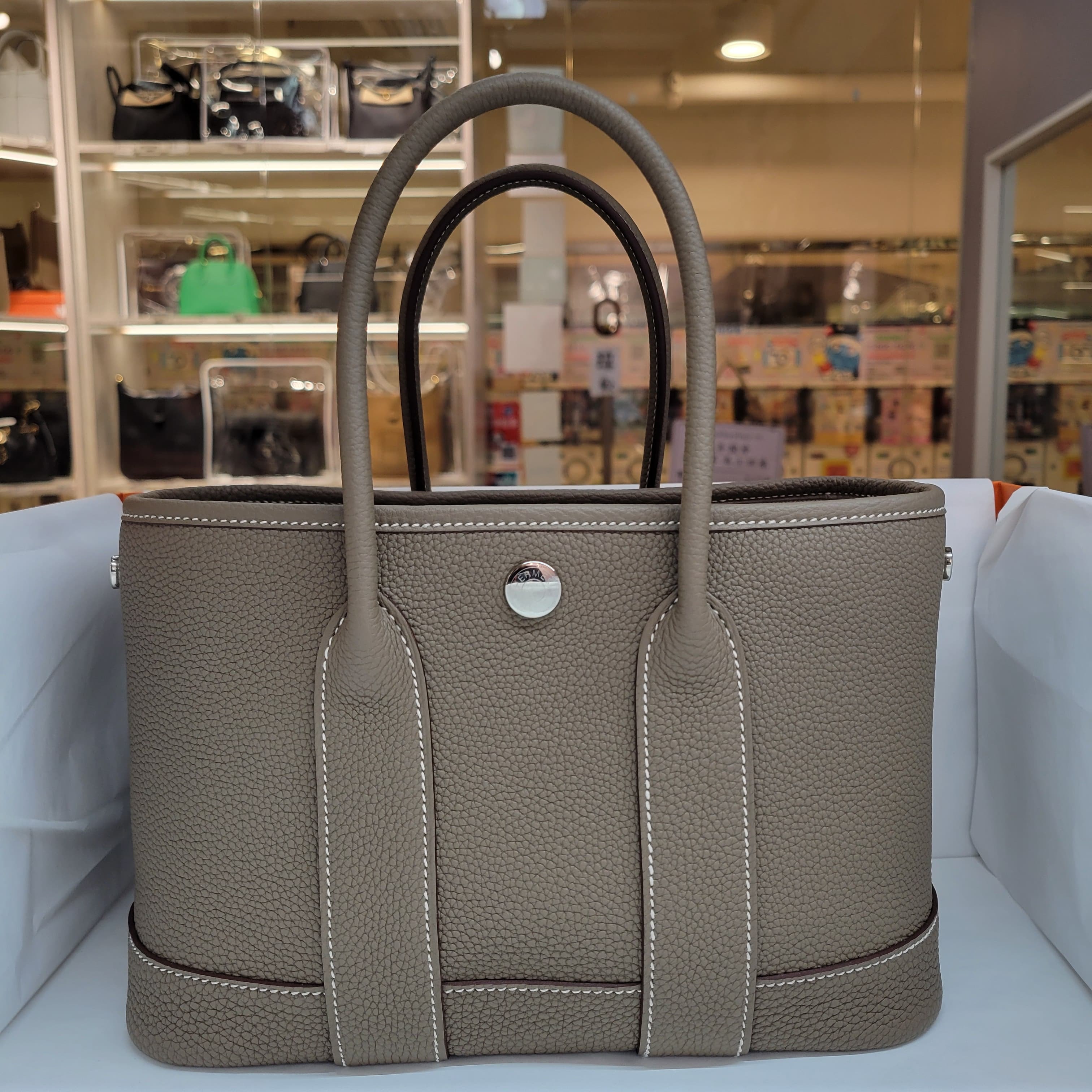 HERMES MINI GARDEN PARTY 23 ETOUPE CK TOGO 大象灰