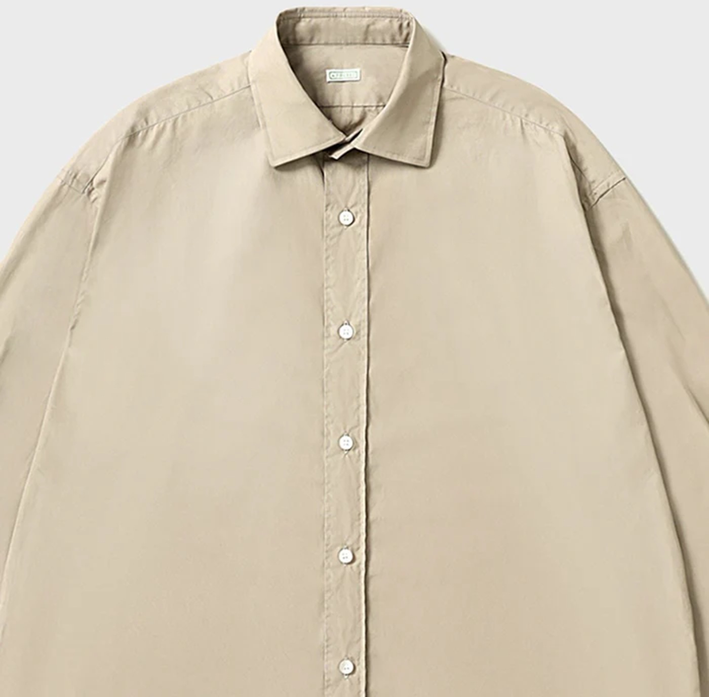 A.PRESSE 2026 A/W SPREAD COLLAR SHIRT (26AAP-02-03) - BEIGE PRE ORDER ITEM (預訂中)