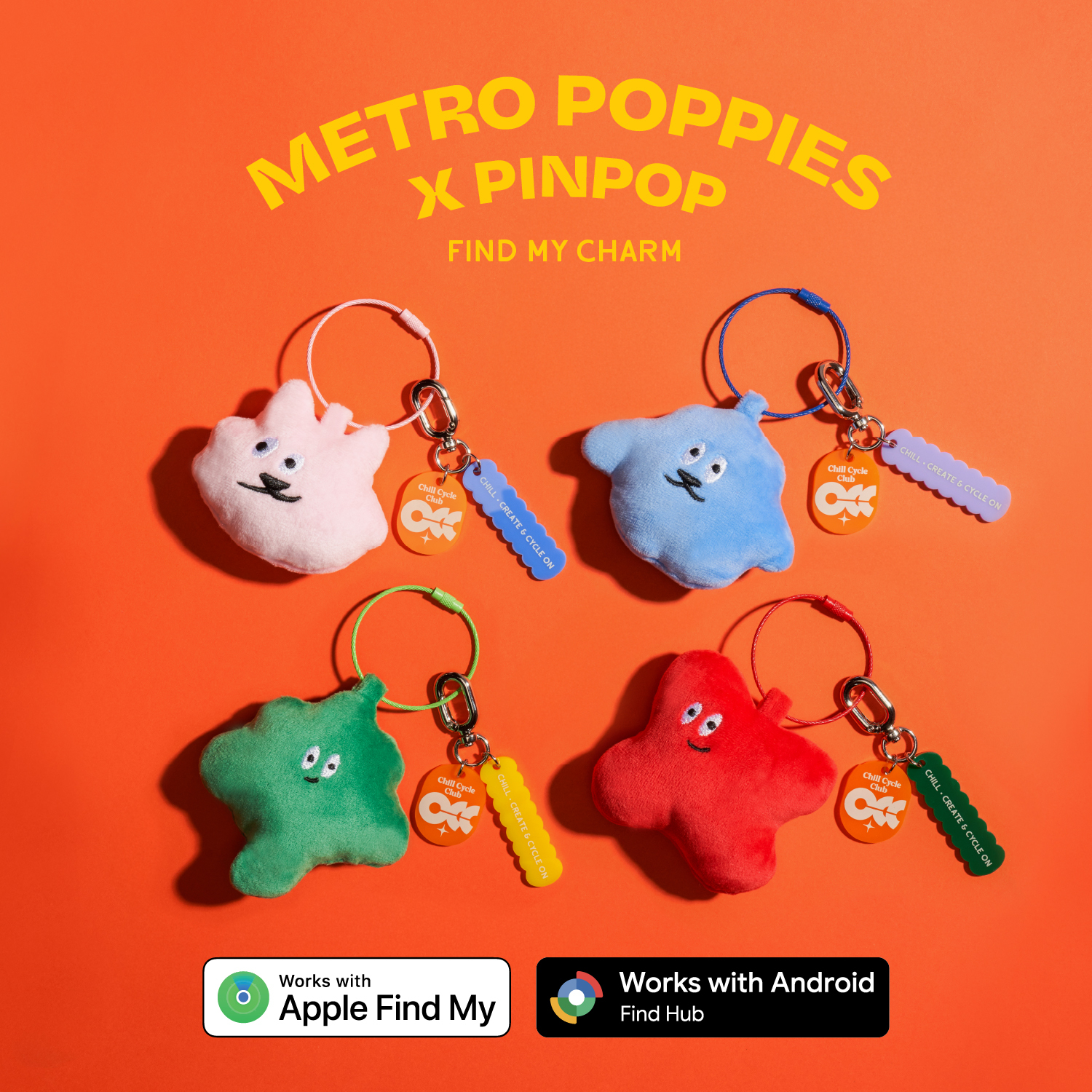 Metro Poppies x Pinpop² Lite 雙系統全球定位器