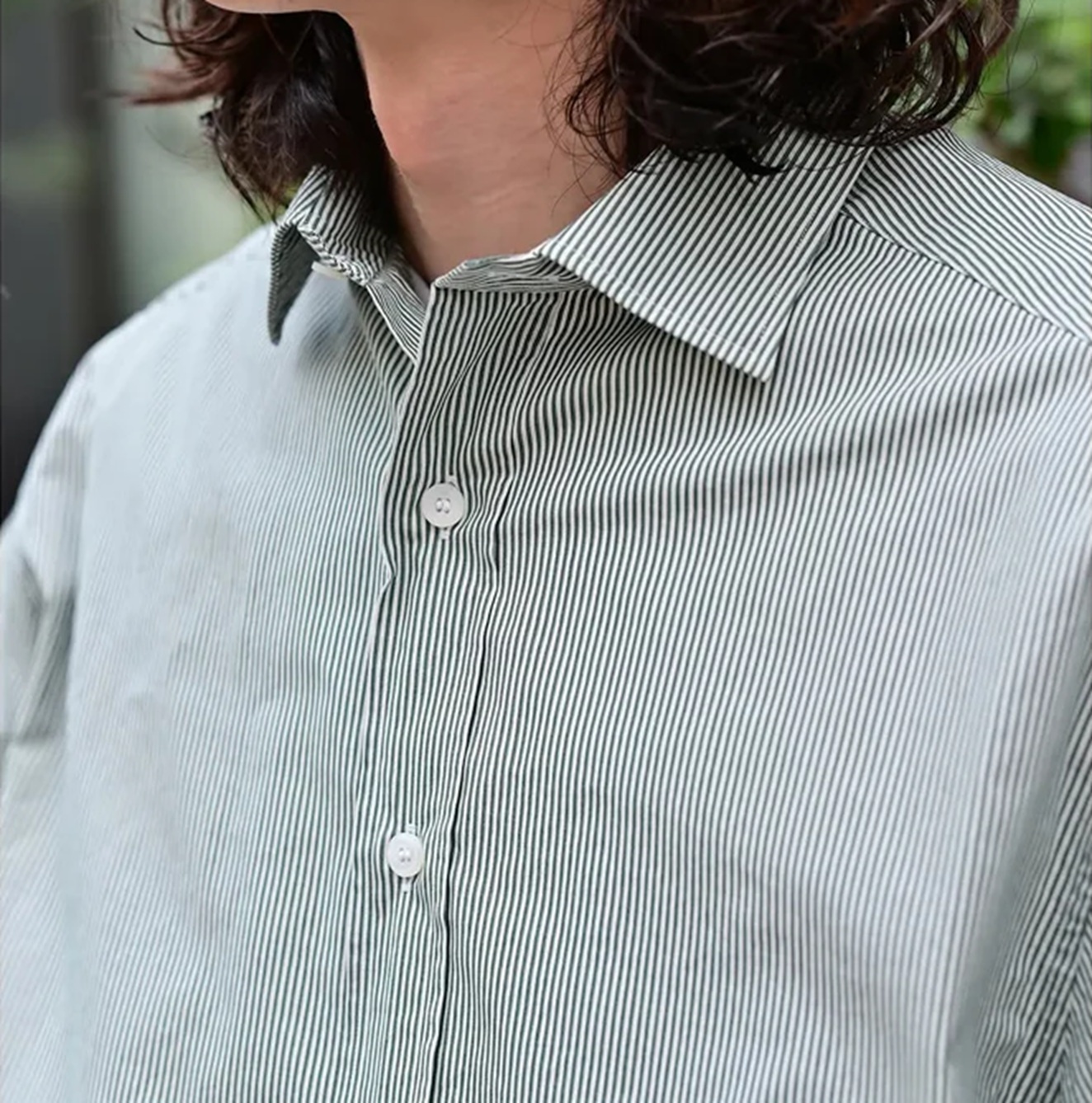 A.PRESSE 2026 A/W SPREAD COLLAR SHIRT STRIPE (26AAP-02-15) - PRE ORDER ITEM (預訂中)