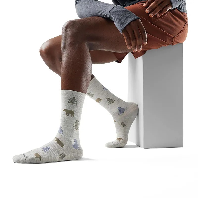 Smartwool 日著中長襪-樹 Everyday Through the Trees Crew Socks SW003044069 塵灰色 [HappyOutdoor]