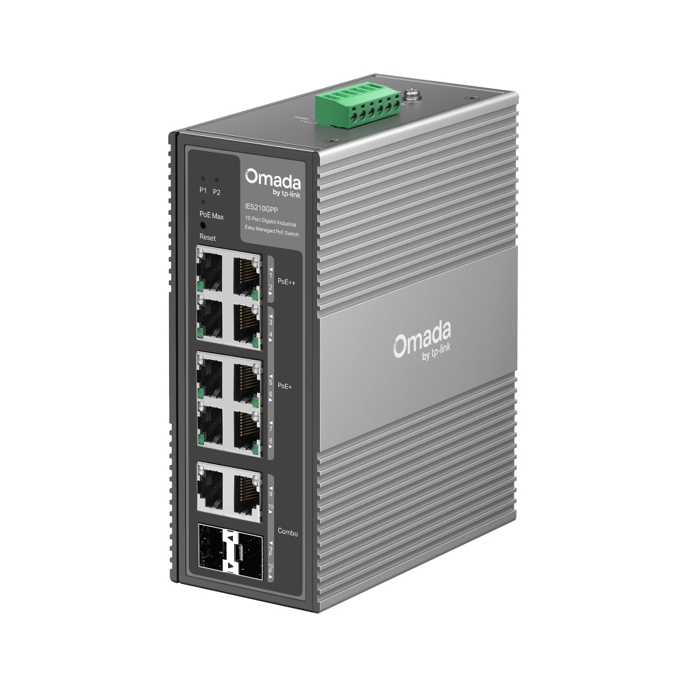 TP-Link Omada IES210GPP 工業級10埠PoE交換器｜Gigabit簡易管理型