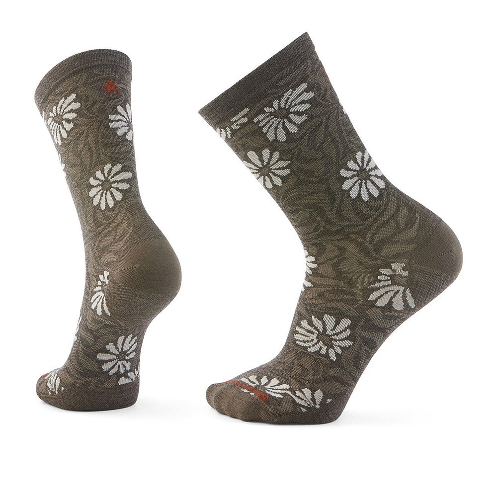 Smartwool 日著中長襪-Floral W's Everyday Floral Crew Socks SW002678236 灰褐 [HappyOutdoor]