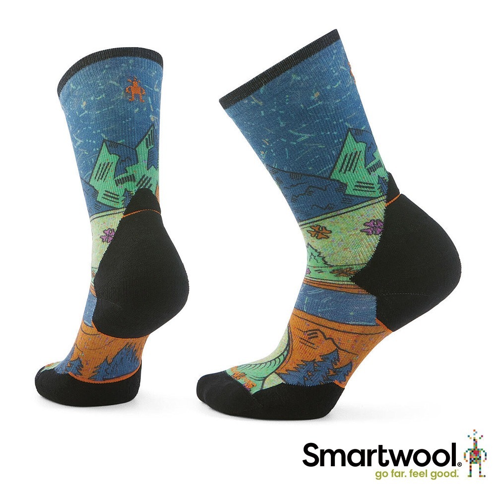 Smartwool 女 高機能 越野跑局部輕量減震 中長襪-山徑 暮光藍 SW002698G74 [HappyOutdoor]