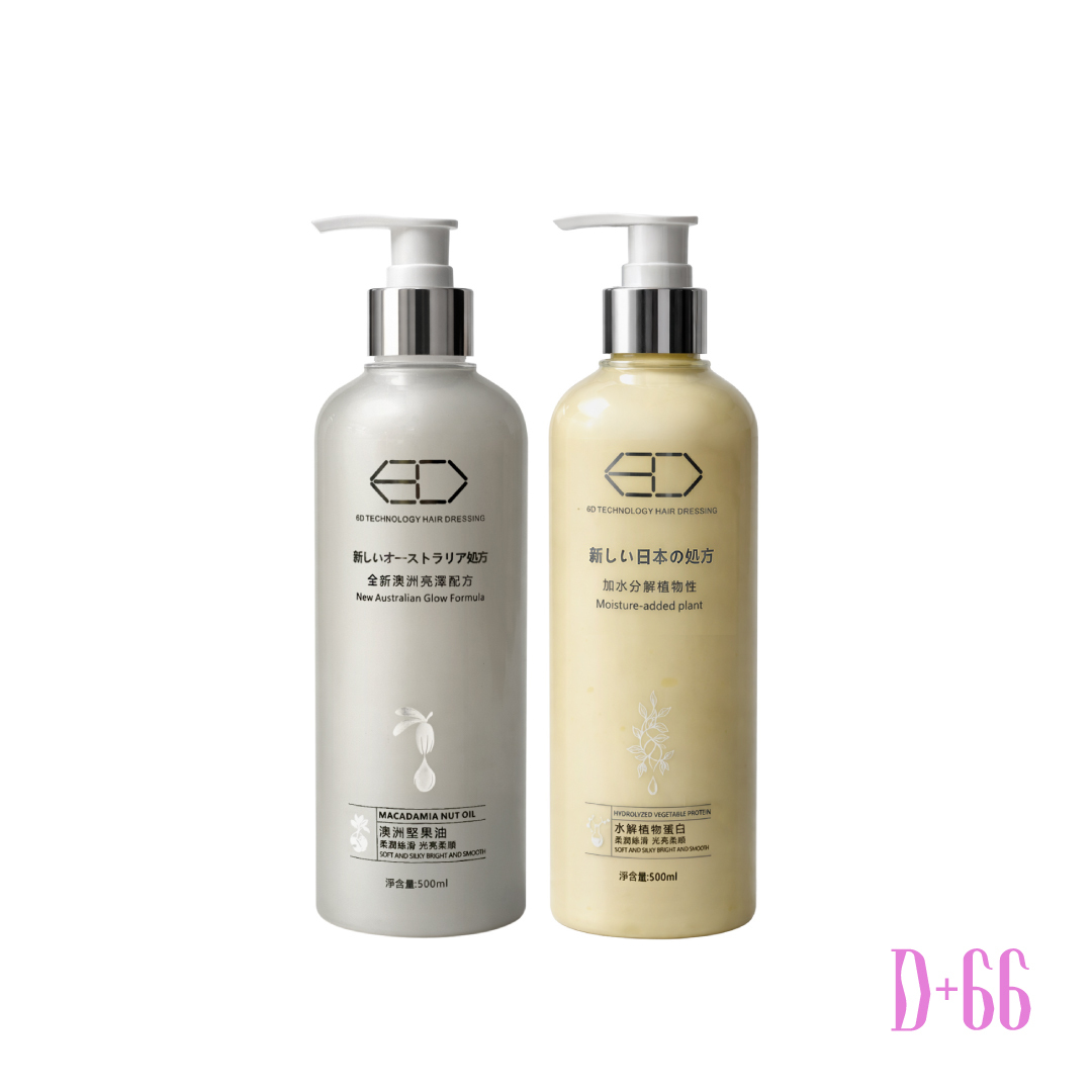 6D 柔順滋潤洗護組 500ML
