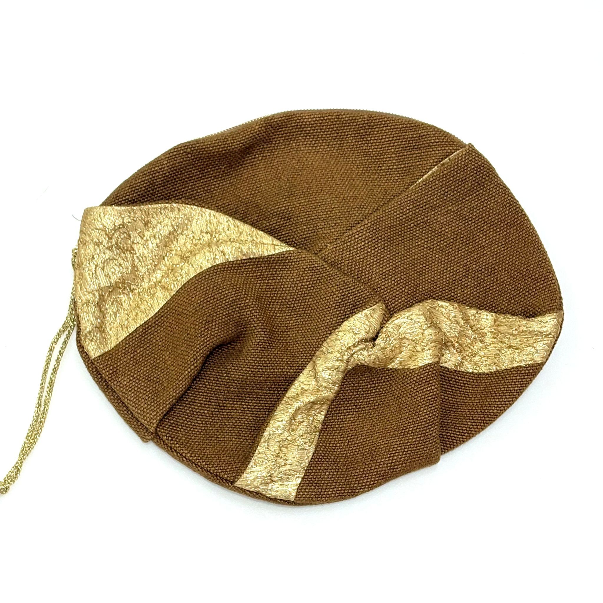 購自日本!!!全新PORTS CLUTCH 手拿包 啡金色麻棉/刺繡手拿包  #BRAND NEW #香榭站正品