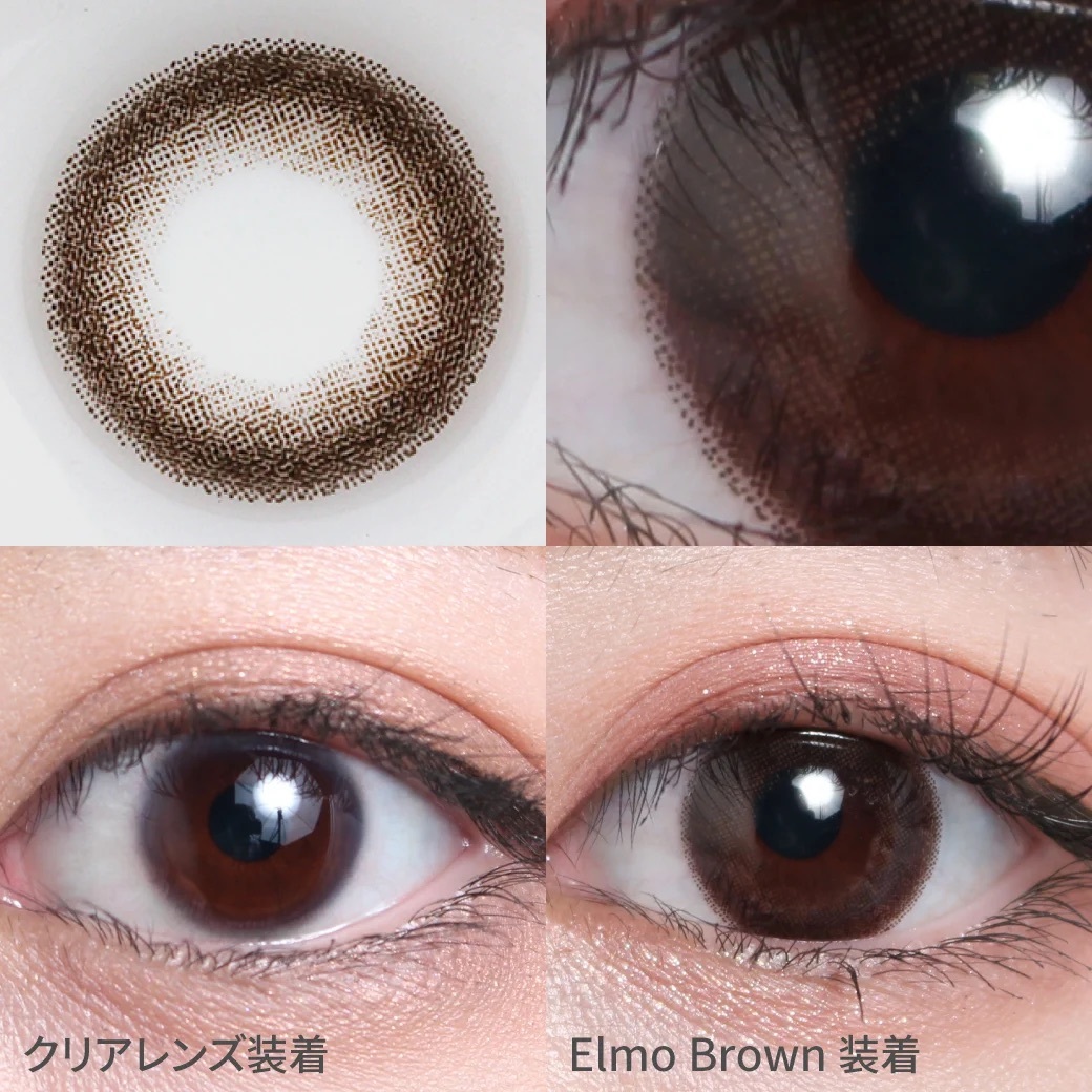 [月拋] TeAmo 1 Month Basic Mood Series Elmo Brown有色彩妝隱形眼鏡｜每盒2片