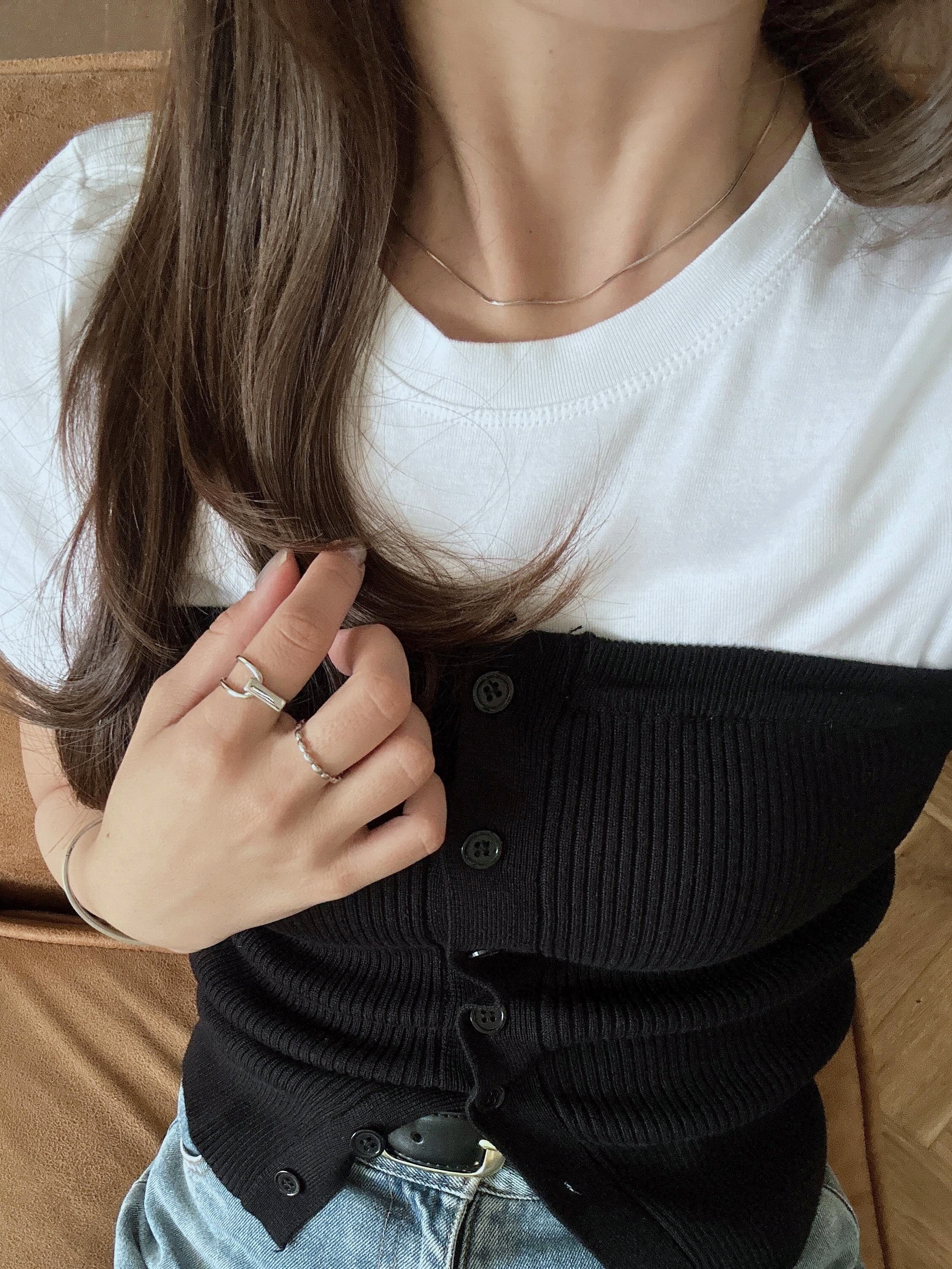 SS rice bead ring