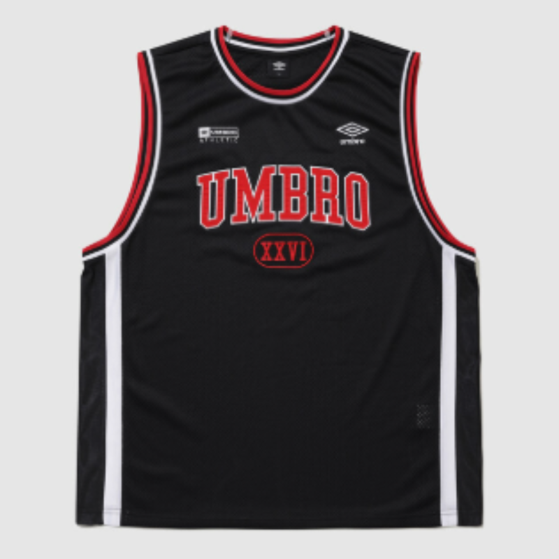 【代購】UMBRO Chant Mesh Graphic Logo Sleeveless T-Shirt 網眼圖騰無袖背心 足球風運動背心 男女同款