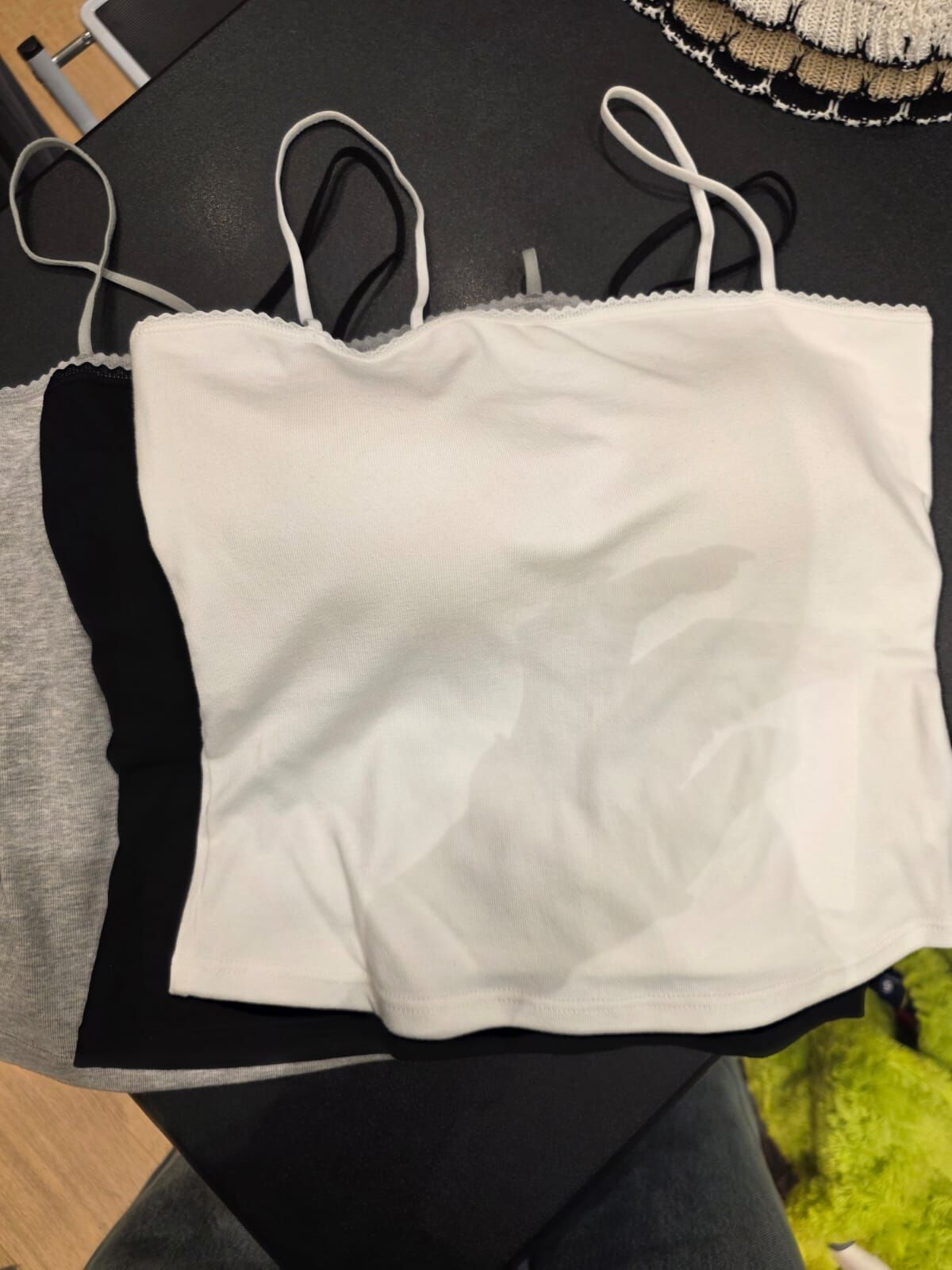 MN6319 幼肩帶花邊方領Bra Top（優惠碼不適用+不可單一購買）