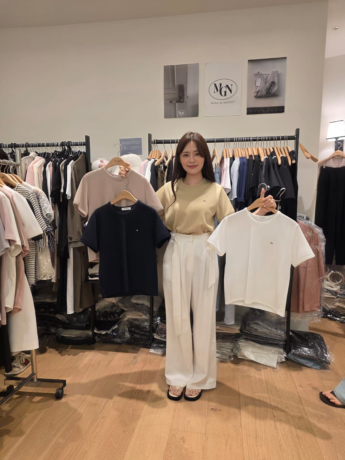 MN6325 小Logo鬆餅格紋Tee