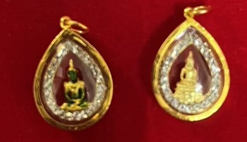 0624AC107-THAILAND-ACCS-玉佛 如意佛 1.2 X 1.7mm(純黃金)（A107）