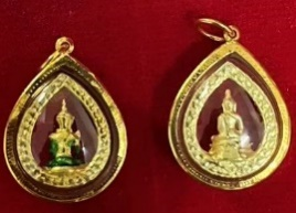 0624AC107-THAILAND-ACCS-玉佛 如意佛 1.2 X 1.7mm(純黃金)（A107）