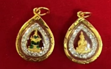 0624AC108-THAILAND-ACCS-玉佛 如意佛1.4 X 2.0mm(純黃金)（A108）