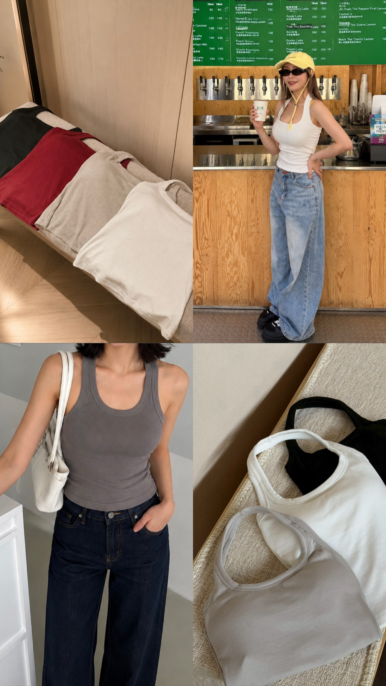 服飾類任選四款贈素Tee｜【 繞脖背心 】
