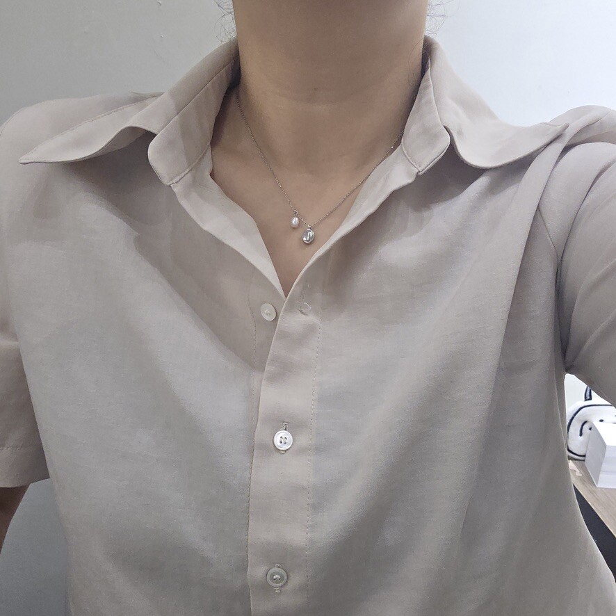 36249 醫療鋼珍珠金屬項鍊